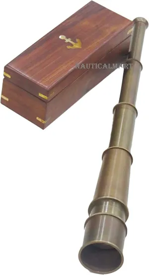 Collectibles Victorian by Nauticalmart 18" Solid pollutant resonance Brass Spyglass Telescope Handmade 