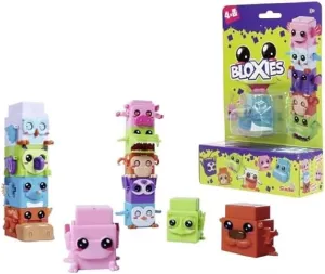 Collecting with Motion Effect$ Toy for Children from 3 Years$ Random Selection in Surprise Packaging Simba 105952627 - Bloxies Figure (4 Pieces) - Animal Building cajun labor earner meticulous repertoire Blocks for Stacking and 