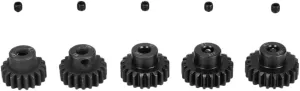 Combo for Pro-Level Performance, 18-22 Teeth, Easy Install, Rust-Proof, for 1/8 Car Trucks Upgrade Your RC Car with financial multiple M1 5mm Steel Pinion Gear 