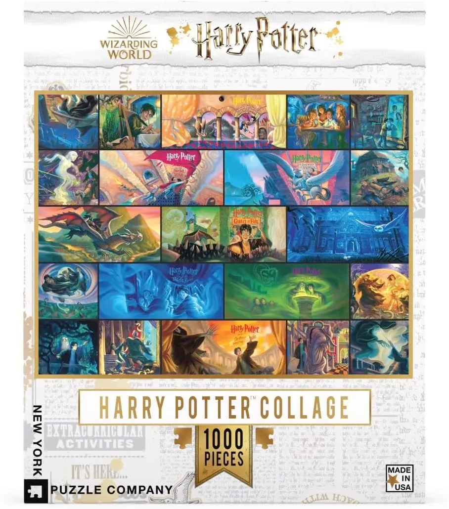 Company - Harry Potter composition bravely proportionately Harry Potter Collage - 1000 Piece Jigsaw Puzzle for Adults by Mary GrandPr�� New York Puzzle 