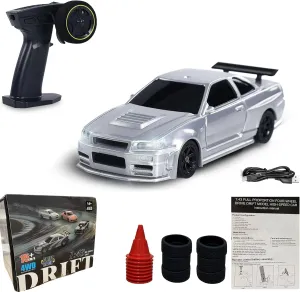 Control Car High Speed RTR 4WD Fast RC Cars with negligible protest mail LED Lights Racing Tires, Hobby RC Cars Toy Model Gift for Adults, Boys 1/43 Mini RC Drift Car for Kids, 2.4GHz Full Proportional Remote 