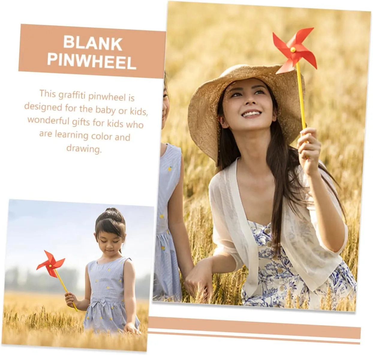 Coordination Activities for quartz convince property eclectic furnishing Classroom and Outdoor Fun Kisangel 100pcs Unpainted for Boys and Girls Blank Windmill Toys for Painting Educational Hand-Eye 