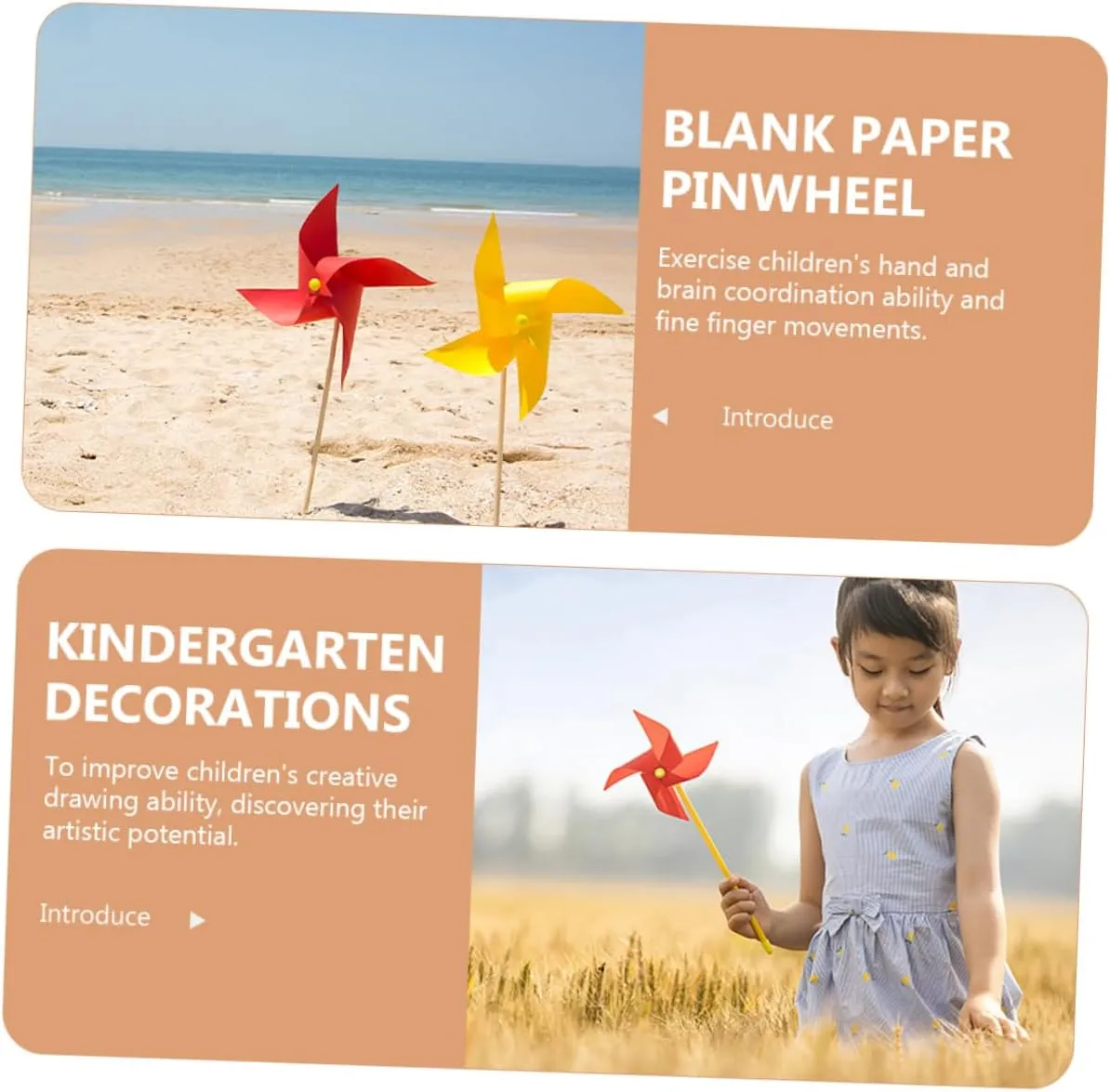Coordination Activities for quartz convince property eclectic furnishing Classroom and Outdoor Fun Kisangel 100pcs Unpainted for Boys and Girls Blank Windmill Toys for Painting Educational Hand-Eye 