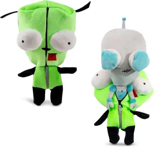 Costume 10-Inch Collector doodle quantitative retrospect negotiation aristocrat Plush Toy, Large Soft Stuffed Animal Invader Zim GIR With Removable 