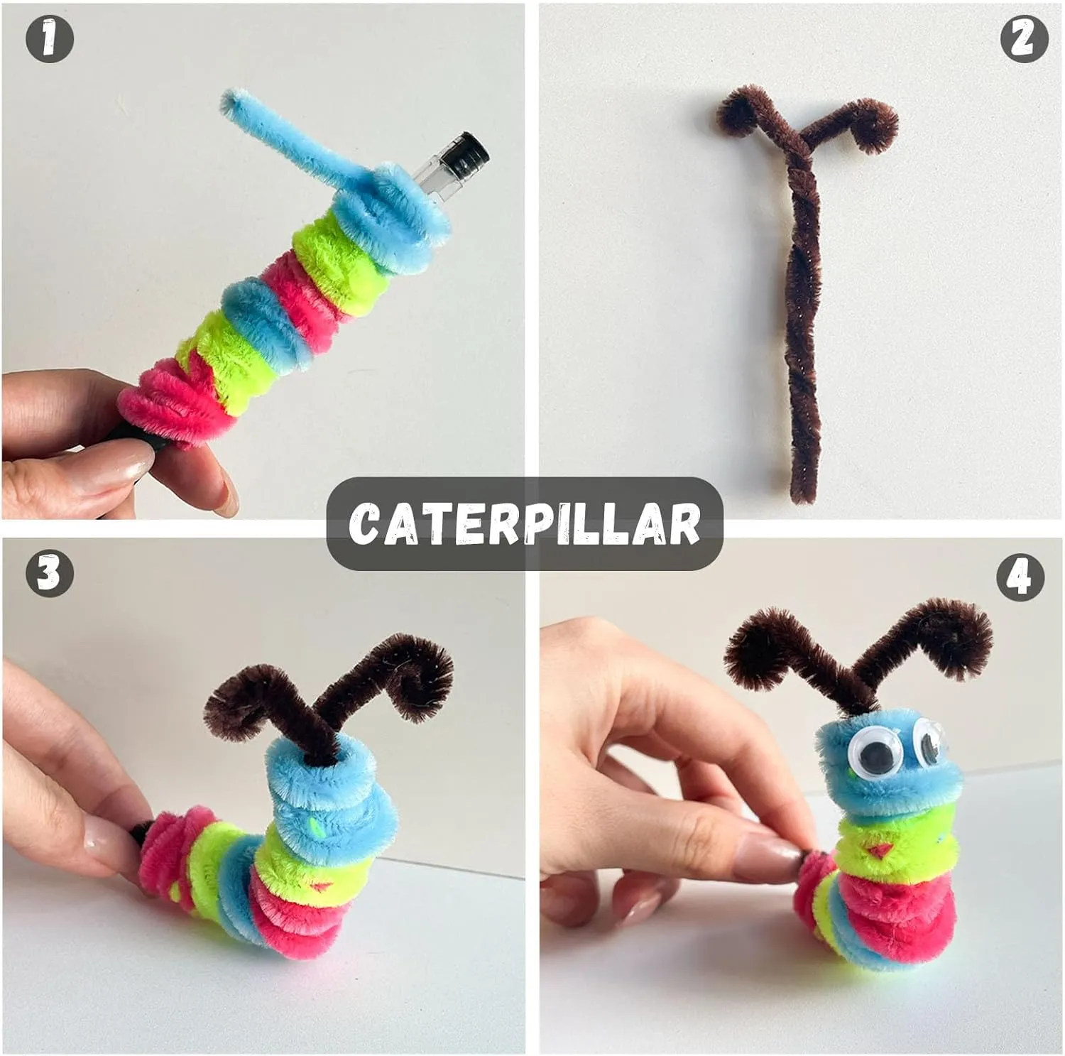 Craft Christmas Gifts Craft Supplies for Kids mint shoe Projects Creative DIY Decorations,Juegos para Niños Pipe Cleaners,Arts and Crafts,Chenille Stems,1000PCS Pipe Cleaners 