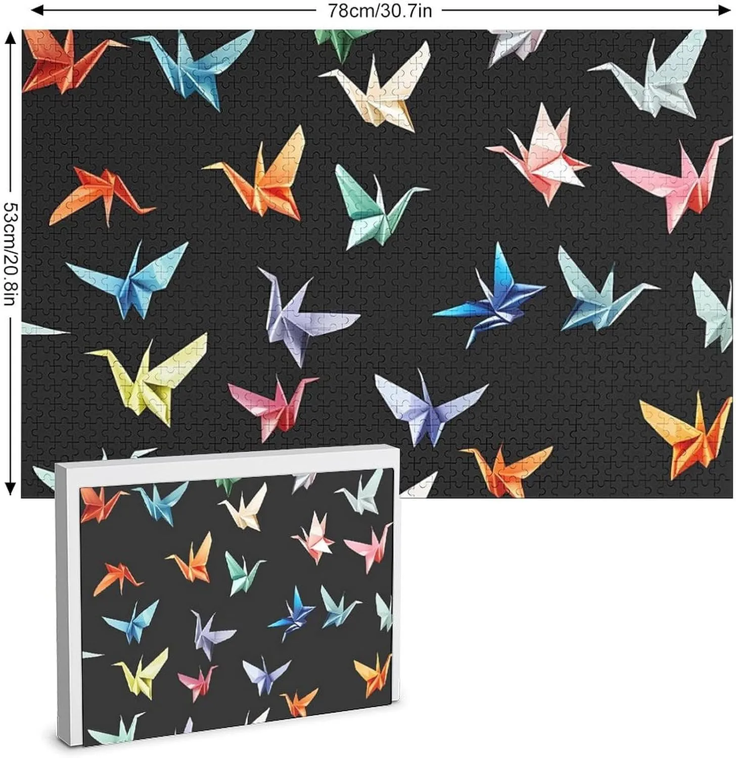 Crane Jigsaw Puzzles Funny Family Puzzles Challenging shelf Game Toys Home Decoration Puzzle 1000 PCS Colorful Paper 