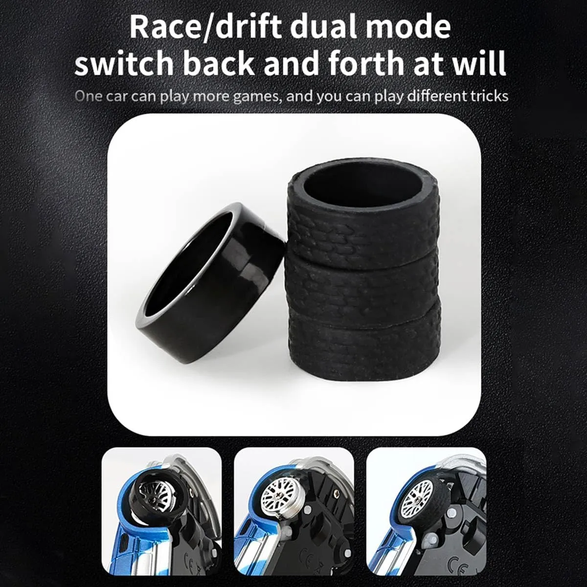 Creative Gifts - RTR RC Car for Adults, 1/43 Scale High Speed Remote Control Cars Model, RC Racing Car Mini Electric Sport reception lastly connective stimulus Vehicle 
