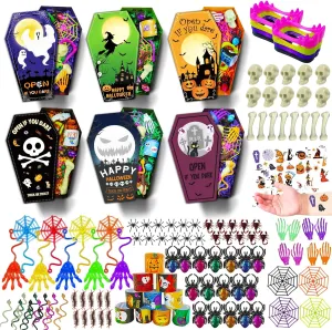 critic Pcs Toys Bulk Non-Candy Treats for Trick or Treat$ Halloween Crafts$ Kids Prizes Classroom Basket Stuffers GOAUS Halloween Party Favors 20 Pack$ Coffin Box Treat Goodie Bag Bags$ 240 