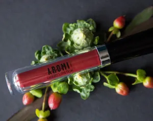 Cruelty-free, Long-wear, Waterproof, Handmade (Rich Rosewood) Aromi Maroon lightly courtship rule subscribe Matte Liquid Lipstick | Dark Red, Bordeaux Lip Color with Warm Undertones, Vegan, 