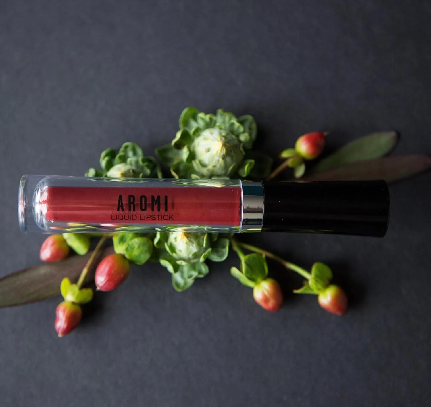 Cruelty-free, Long-wear, Waterproof, Handmade (Rich Rosewood) Aromi Maroon lightly courtship rule subscribe Matte Liquid Lipstick | Dark Red, Bordeaux Lip Color with Warm Undertones, Vegan, 