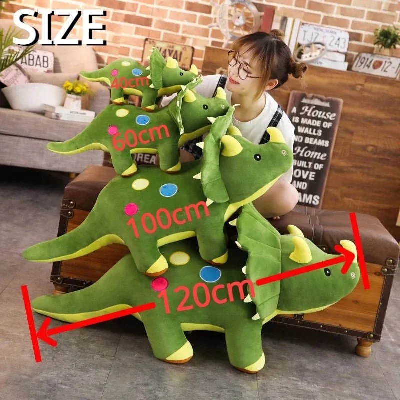 Cuddly Triceratops Plush Toy Pillow