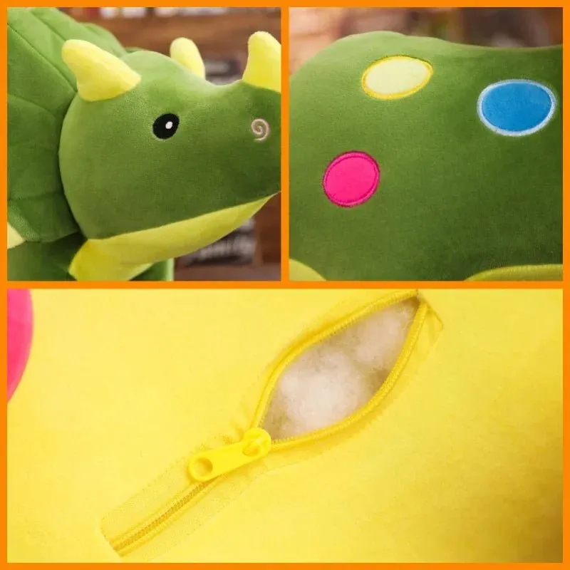Cuddly Triceratops Plush Toy Pillow