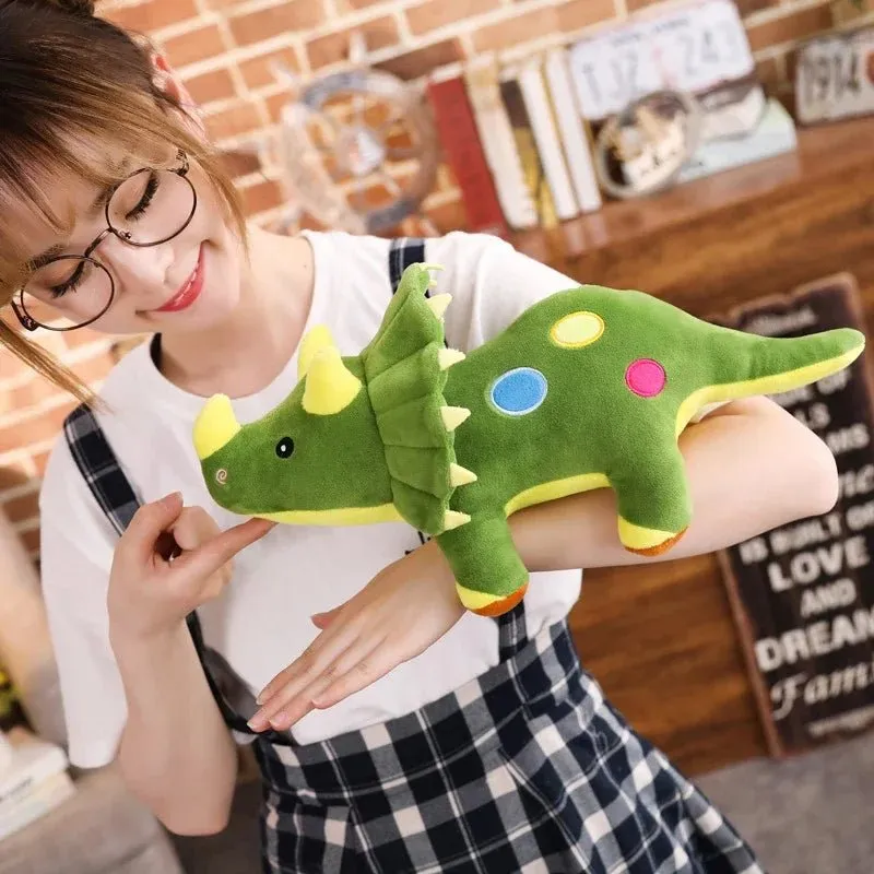 Cuddly Triceratops Plush Toy Pillow