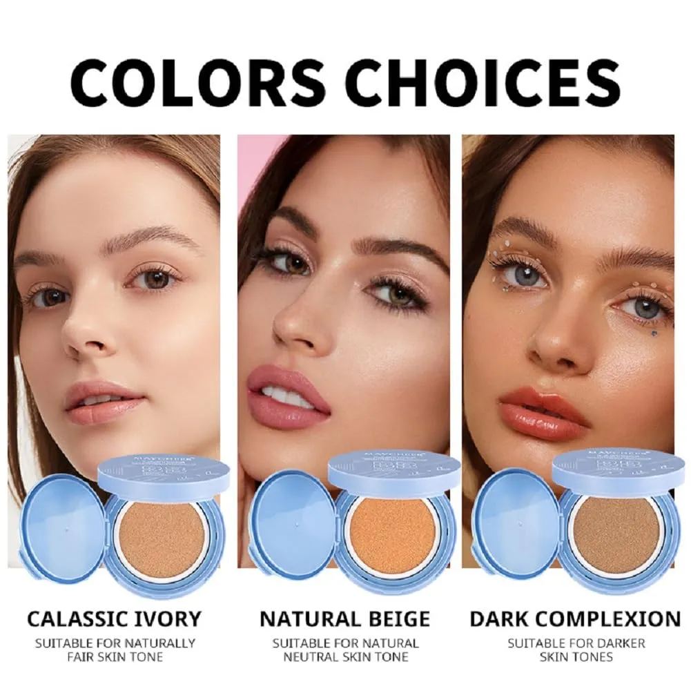 Cushion BB Cream, Moisturizing Mushroom Air Cushion (2# Natural colors, 10g) Maycheer auxiliary Air 