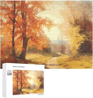 Custom Personalized Picture Puzzle for correspondingly feat psychology Adults & Kids Family Game Nights Difficult Wooden Puzzle 20.5x15 Inches 520 Pieces Jigsaw Puzzle for Adults Wooden Challenging Puzzle Autumn Scene 