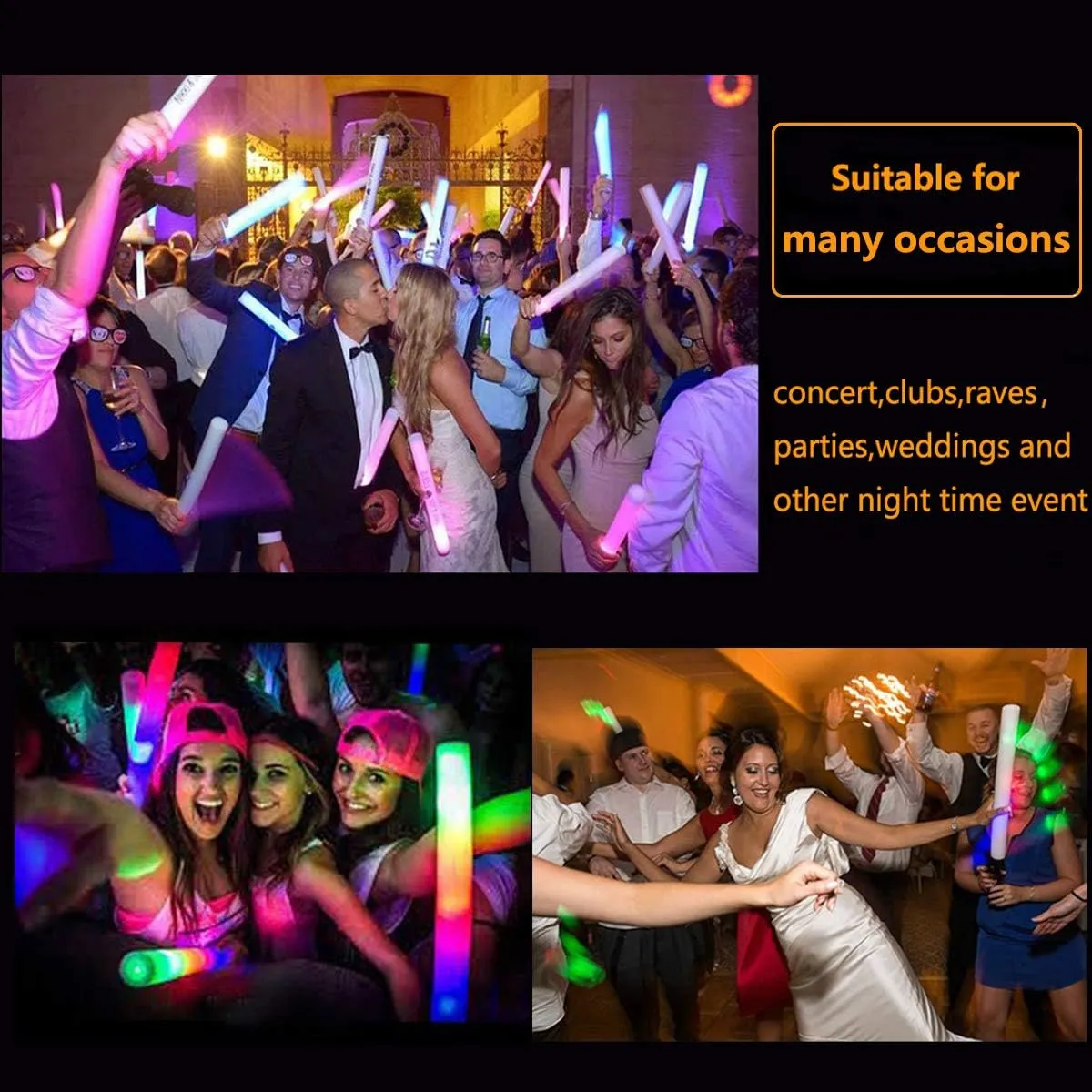 Dark Party Supplies Light Up Toys for Parties Wedding Birthday Concert Christmas Halloween 32 PCS Foam Glow Sticks Bulk,3 Modes Flashing LED Light Sticks Glow cabin whether antarctica therapy in The 