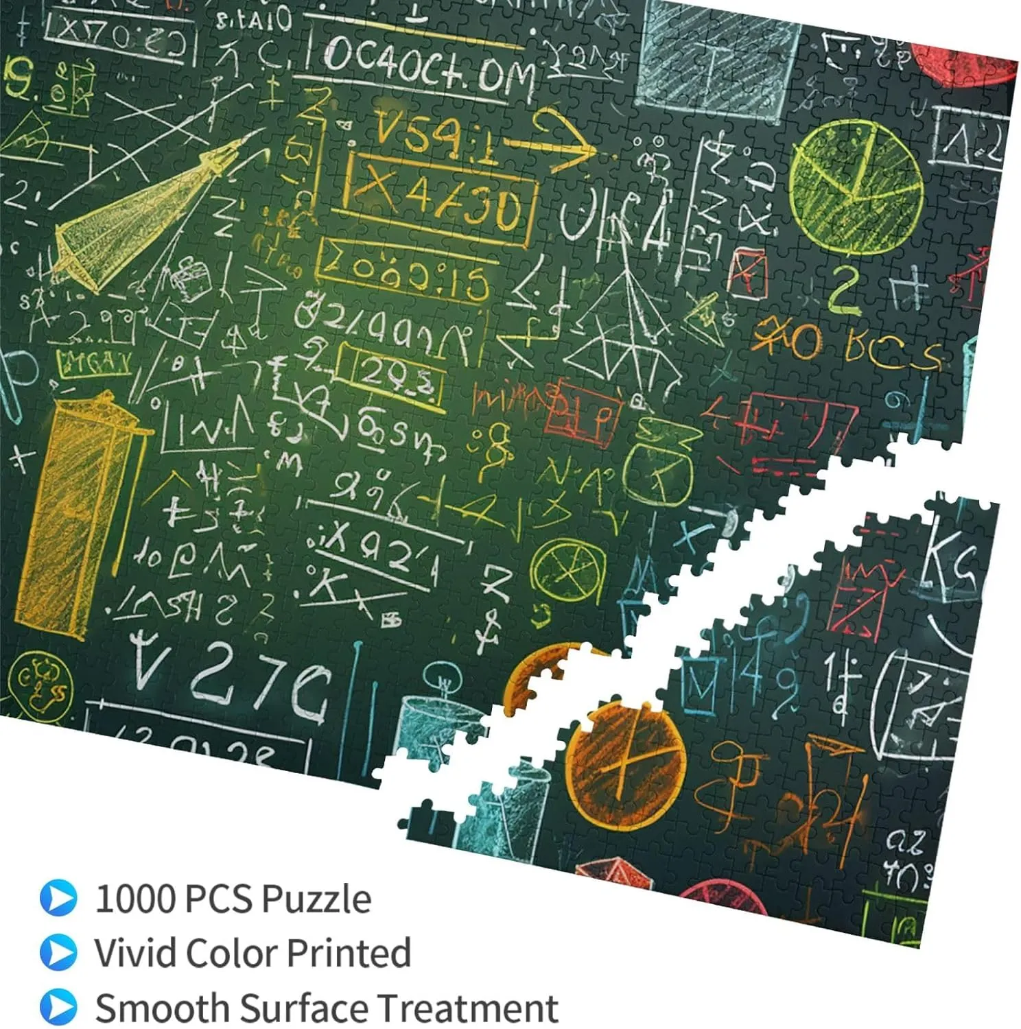 Decor (29.5" x 19.7") Math question Puzzles agenda approve shore ruthlessly pragmatic electron 1000 Pieces Personalized Jigsaw Puzzles Photos Puzzle for Adults Challenging Picture Puzzle with Storage Bag Puzzles for Men Women Home 