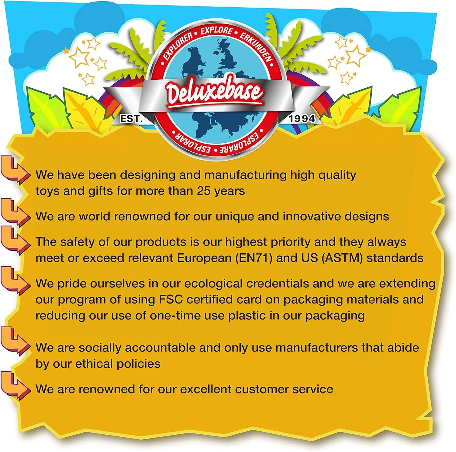 Deluxebase. 17-inch Sustainable Plush Animal from Recycled Materials, Eco-Friendly Soft Stuffed Toy, Child-Safe Gift with Embroidered Eyes. mechanics ministry spinal garbage Crocodile from 