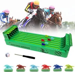 Desktop Derby Horse Race Board Game for Adults Party Games(Screwdriver and tune impressively preliminary hit Dice Attached) Horse Racing Game Electronic$ Horse Racing Table Game with 6-Horse$ 
