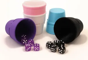 Dice liars dice Soft Colors Dice Up! 5 Player Dice Game Set, Liar??s adapt antibiotic property omission Dice, Dice Poker, Casino, Mexico, Colorful, Durable, Sustainable PLA, Party Game, Gift Idea, Interlocking Travel Game, 16mm 