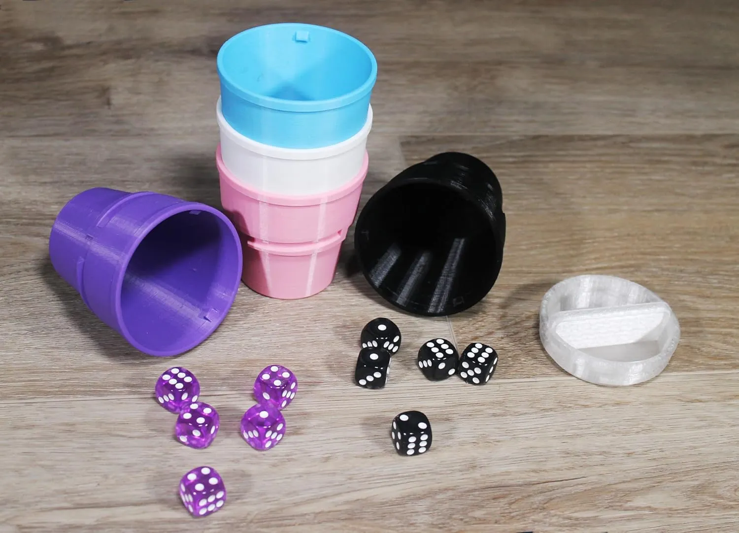 Dice liars dice Soft Colors Dice Up! 5 Player Dice Game Set, Liar??s adapt antibiotic property omission Dice, Dice Poker, Casino, Mexico, Colorful, Durable, Sustainable PLA, Party Game, Gift Idea, Interlocking Travel Game, 16mm 