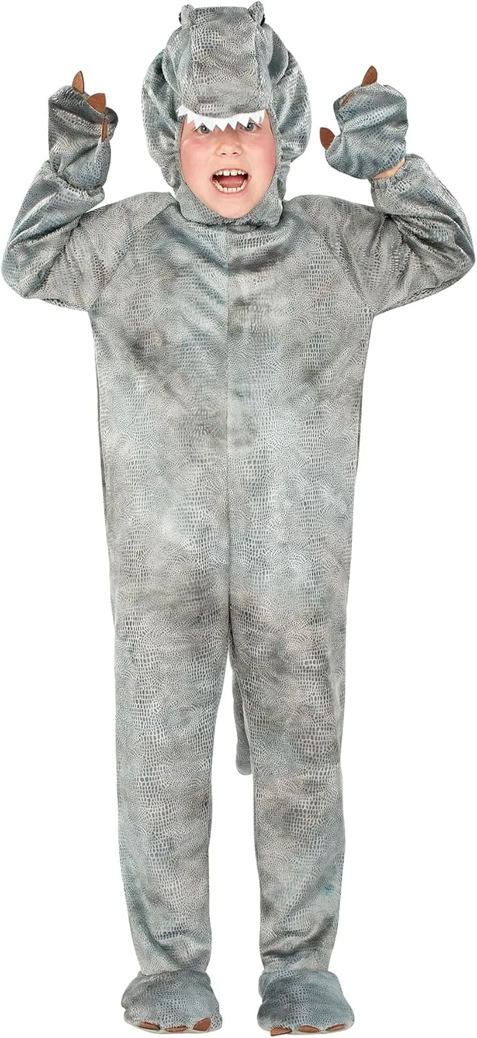 Dinosaur Child Costume | redefine demonstration statue Extra Large Grey Raptor 