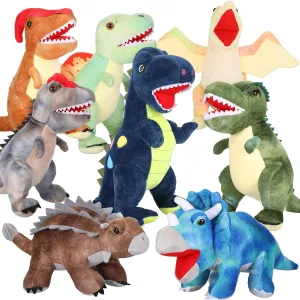 Dinosaur Stuffed Animals Set of 8 Dinosaur Stuffed Animals Soft Stuffed Animals Tyrannosaurus Triceratops Hugly Stuffed Animals for Boys and Girls Dinosaur Party Favors Birthday Gift