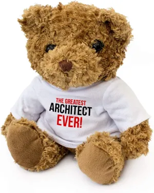 discoverer - Adorable Lovely Soft Brown Teddy Bear - Gift Present The Greatest Architect Ever 