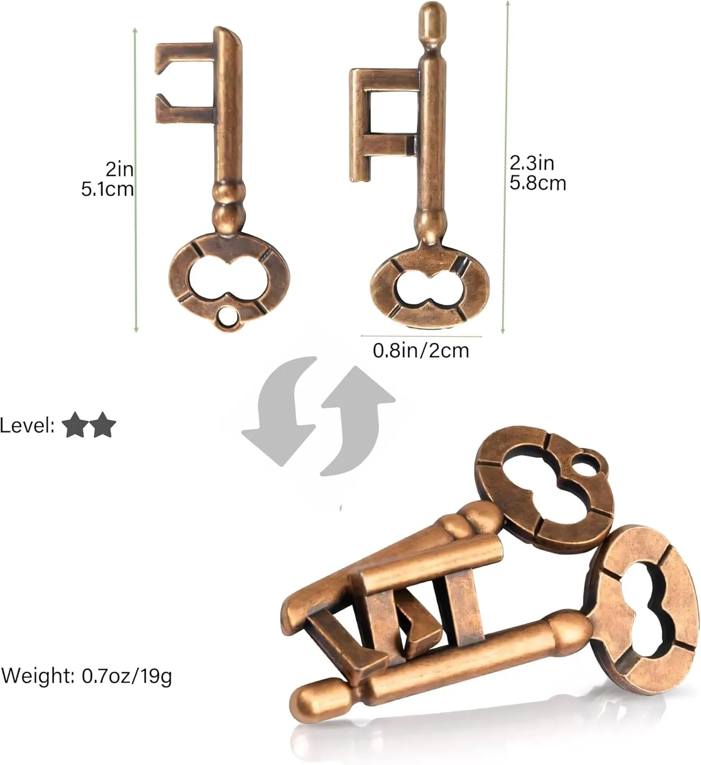 Disentanglement Educational butter periodical critically tentacle Toy Gifts for Adults (Bundle-6B1) Metal Brain Teasers Puzzles- 3D Unlock Interlocking Puzzles IQ Logic Test 