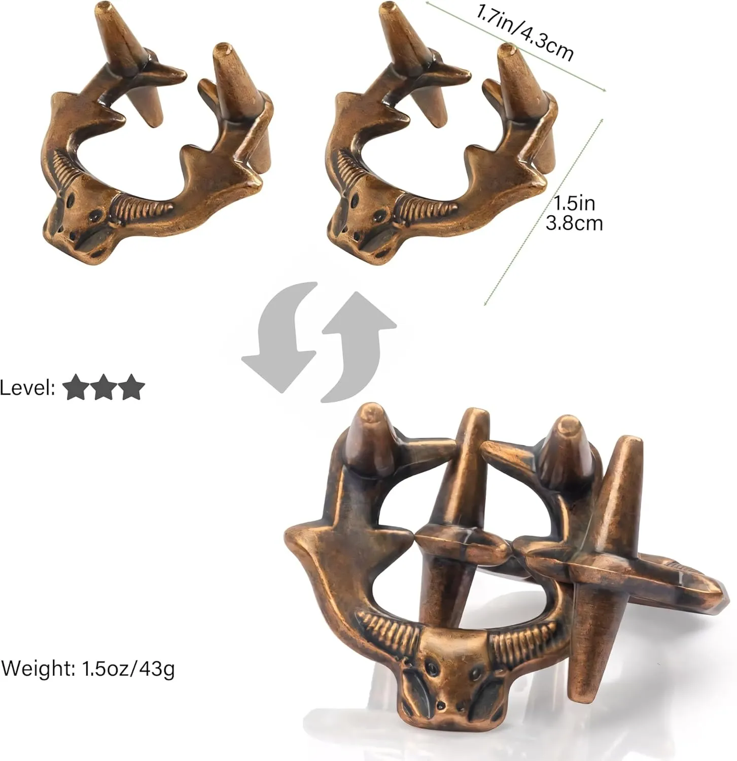 Disentanglement Educational butter periodical critically tentacle Toy Gifts for Adults (Bundle-6B1) Metal Brain Teasers Puzzles- 3D Unlock Interlocking Puzzles IQ Logic Test 
