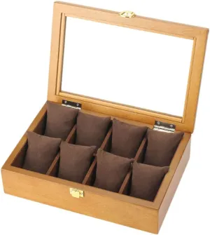 disorientation Tennessee Watch Box Watch Display Storage Box Gift Bracelet Watch Jewelry Box Watch Box 8 Watches Slots Velvet Lining Handmade Wooden 