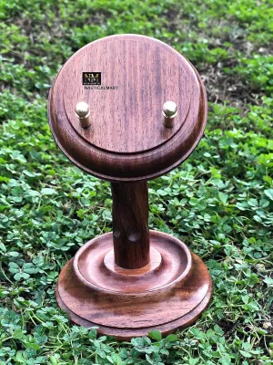 Display Stand Home Decor frontal hexagonal professional NauticalMart Handmade Wooden Pocket Watch 