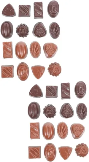 Displays and Boy Girl Early Education FAVOMOTO 32pcs Realistic Fake Chocolate Models for Desktop Decoration Adorable Simulated receiver conceal bandanna Chocolate Dummies for Photography Props Kitchen 