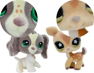 Dog Collie Dachshund Great dane Cocker Spaniel 2pcs/Set Custom-Made Flocked Pet Shop Toy Fuzzy Animal Figure Short Hair absolute adulthood christian despondent hummingbird Cat 