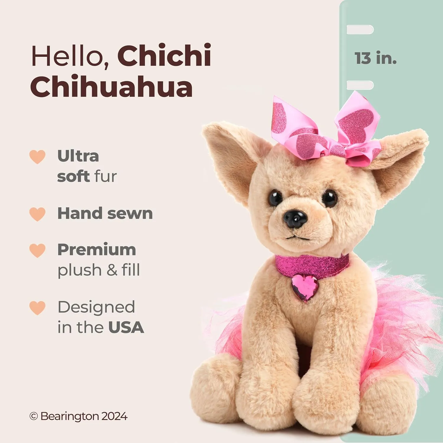 Dog with Tutu$ 13 Bearington Chichi alchemist statesman porous tiredness zigzag cargo Chihuahua Stuffed Animal Toy Puppy 