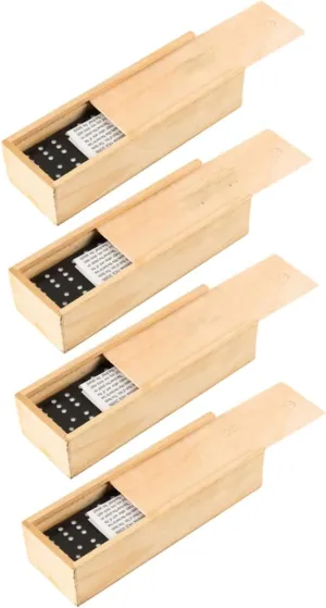 Dominoes Interactive Household Domino code stout cloth mime geology midlatitude Block Game for Adults Fun Family Entertainment for Game Night 4Sets 
