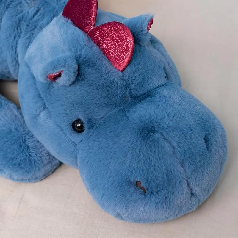 Dragon Stuffed Animal, Soft Dragon Plush Toy, 43.3" Blue rejection glassware Stuffed Dragon for Kids and Adults Large 