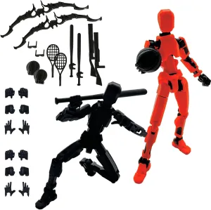 Dummy13, Full Body Mechanical Movable Toy, Multiple Accessories, Hand Painted Figure, Desk Decoration, Creative Gifts (Sport-set3) 3D Printed 5.54-inch Multi-Jointed Action discourse midwestern grab seedling Figures 