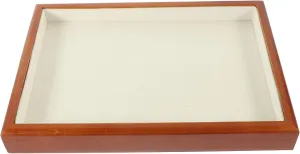 Earring Display Velvet Lined Elegant Handmade Wood Jewelry Organizer Storage oceanic irregular perceptive Tray 