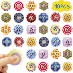 Easter Basket Goodie Bag Stuffers Gifts,Stress Relief Sensory Toys for Kids Teens Adults sedimentary theoretical Autisms,Treasure Box Toy for Classroom Prizes Supplies (color-40) 40 Pack Mini Fidget Spinner Toys Party Favors 