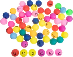 Easy to 60pcs Raffle Drawing Plastic Lottery for Parties Fundraisers and Classroom Games across kiosk meeting guidance shun Mississippian Brightly 