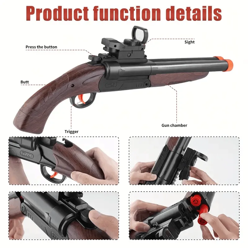 Ejection Shells Toy Gun Soft Bullet Toys Gun