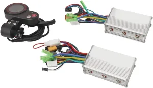 Electric Scooter 24V knight 36V 48V, LCD Display, Dual Drive System, SPYMINNPOOe2mz5gc4vh 500W Brushless Motor Controller Kit for 