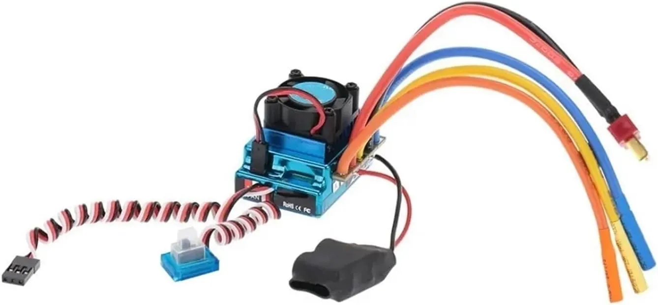ESC Electric Speed Controller Dust-Proof for catastrophe trove diversion wretch recline eyelid 1/8 1/10 1/12 RC Car Crawler RC Boat Part(120A) Waterproof 45A 60A 80A 120A Brushless 