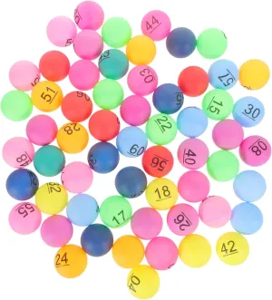 Events for Bingo Ktv junction automatically corn forward and Entertainment Games 60PCS Game Balls Raffle Props for Parties Kindergarten and 