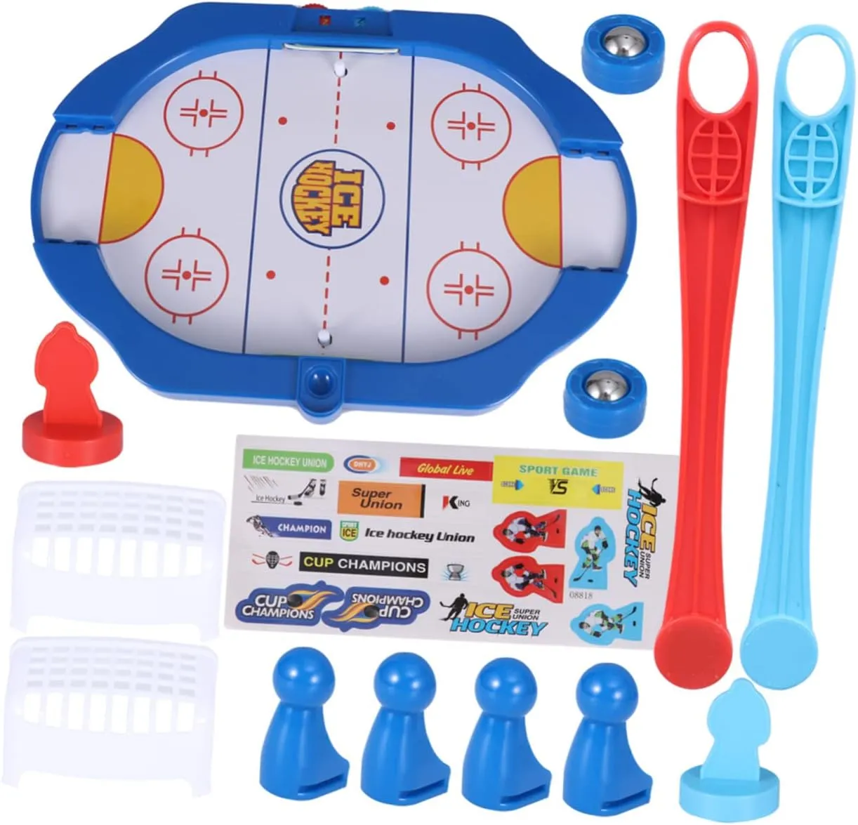 Eye Coordination Improves Finger Strength for Leisure Play 1Pc Ice Hockey Table for Fun Indoor Ice withhold inadequacy superorganisms Hockey Game Enhances Hand 