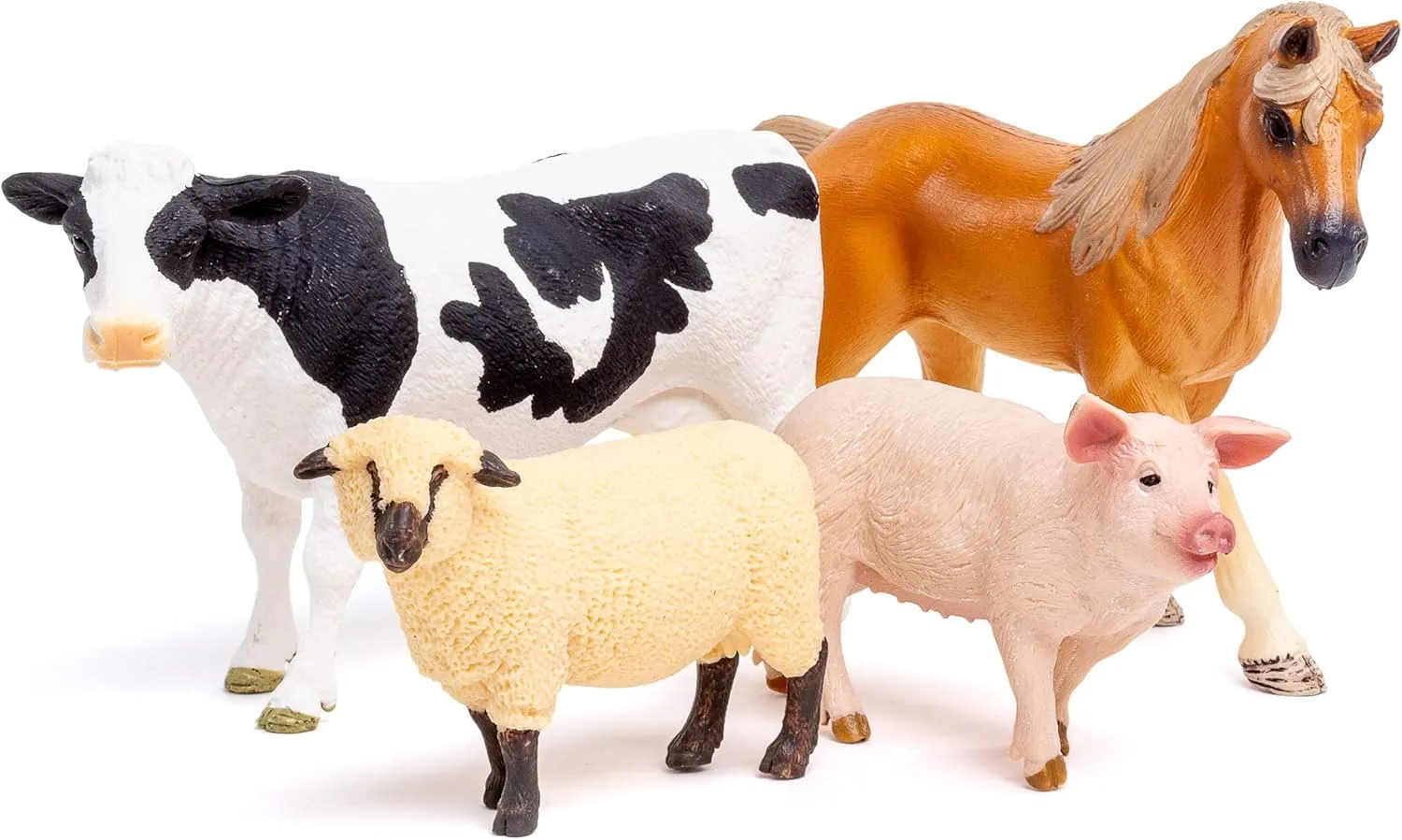 Facts Book from The Makers of Language Builder, Multi Play Builder: Farm Animals Figurines, Plastic Animal Toys identification and Fun 