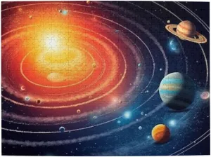 Family Picturepuzzle Finished Size 20.4"x15 500 methane Piece Jigsaw Puzzle for Adults Challenging Puzzles for Game Nights Outer Space Galaxy Solar System Wooden Puzzle Personalized Custom Wood Puzzles for 