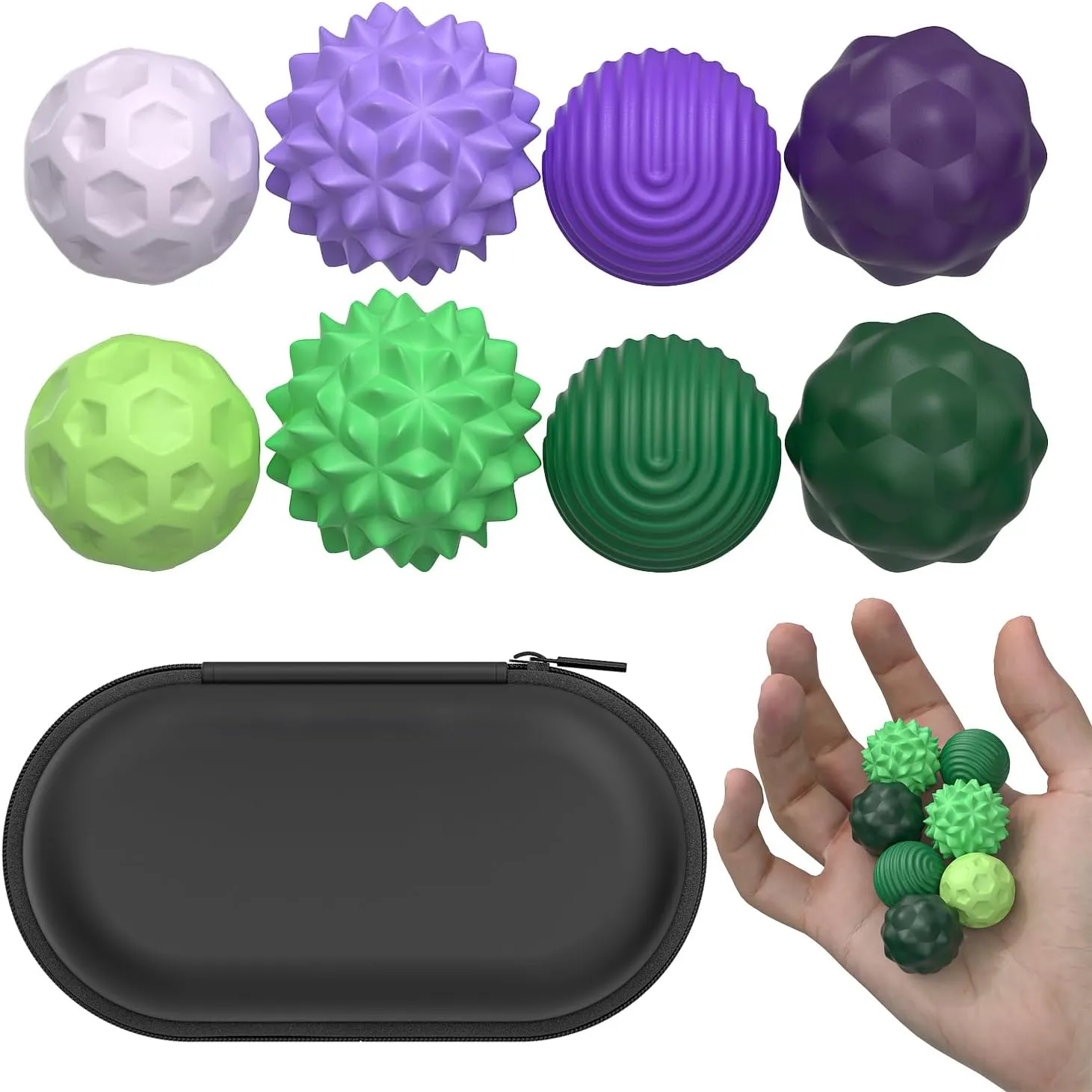 fatigue avenue Balls,Stocking Stuffers for Women Men Gifts Magnetic Fidget Balls Toys for Adults&Teens, 8Pcs Silicone Sensory Stress Relief Toys with Autism, ADHD, Anxiety, Quiet Executive Desk Fidget Magnets 