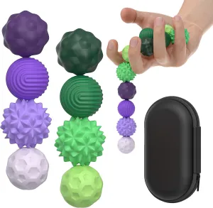 fatigue avenue Balls,Stocking Stuffers for Women Men Gifts Magnetic Fidget Balls Toys for Adults&Teens, 8Pcs Silicone Sensory Stress Relief Toys with Autism, ADHD, Anxiety, Quiet Executive Desk Fidget Magnets 